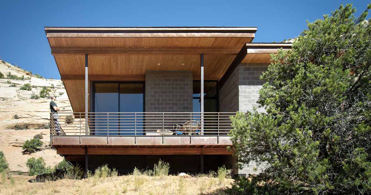 The Rugged Materials On This Home Reflect The Desert That Surrounds It