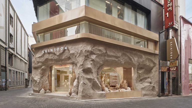 A Rock Inspired Exterior Was Designed For This Skincare Boutique