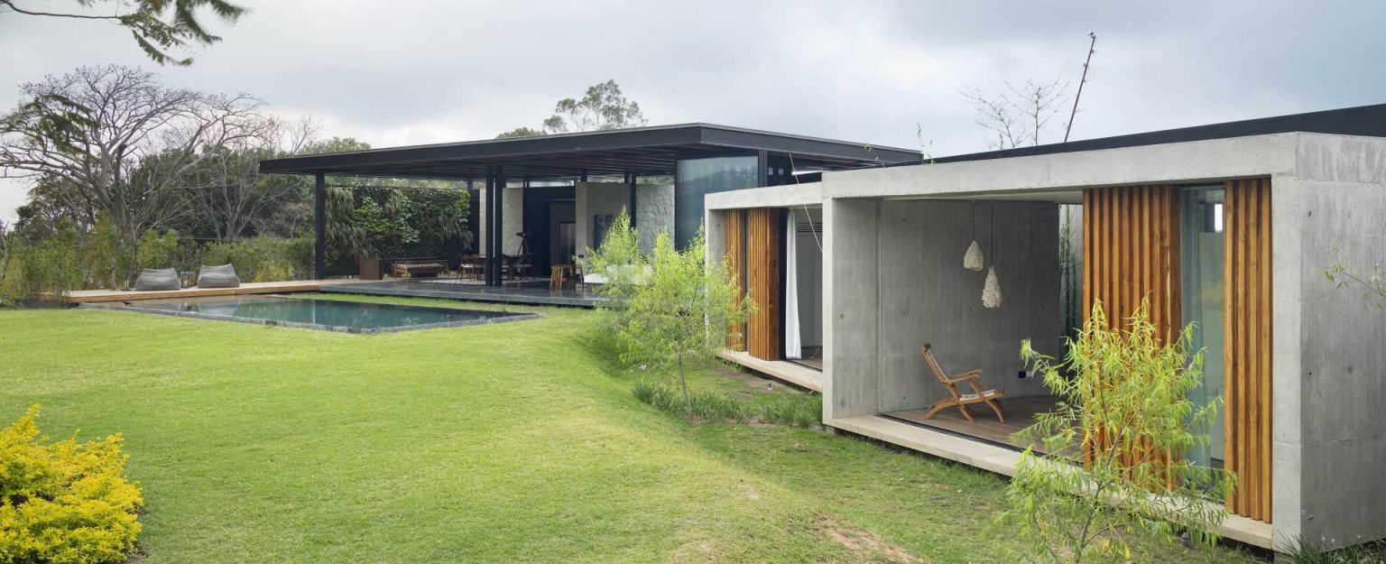 Picture of The Exposed Wood Ceiling Of This Home Shows Off Its Structure
