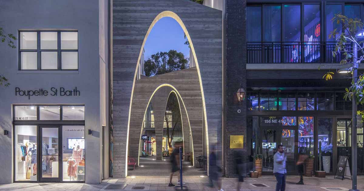 This Alley Between Buildings Was Transformed With A Series Of Arches