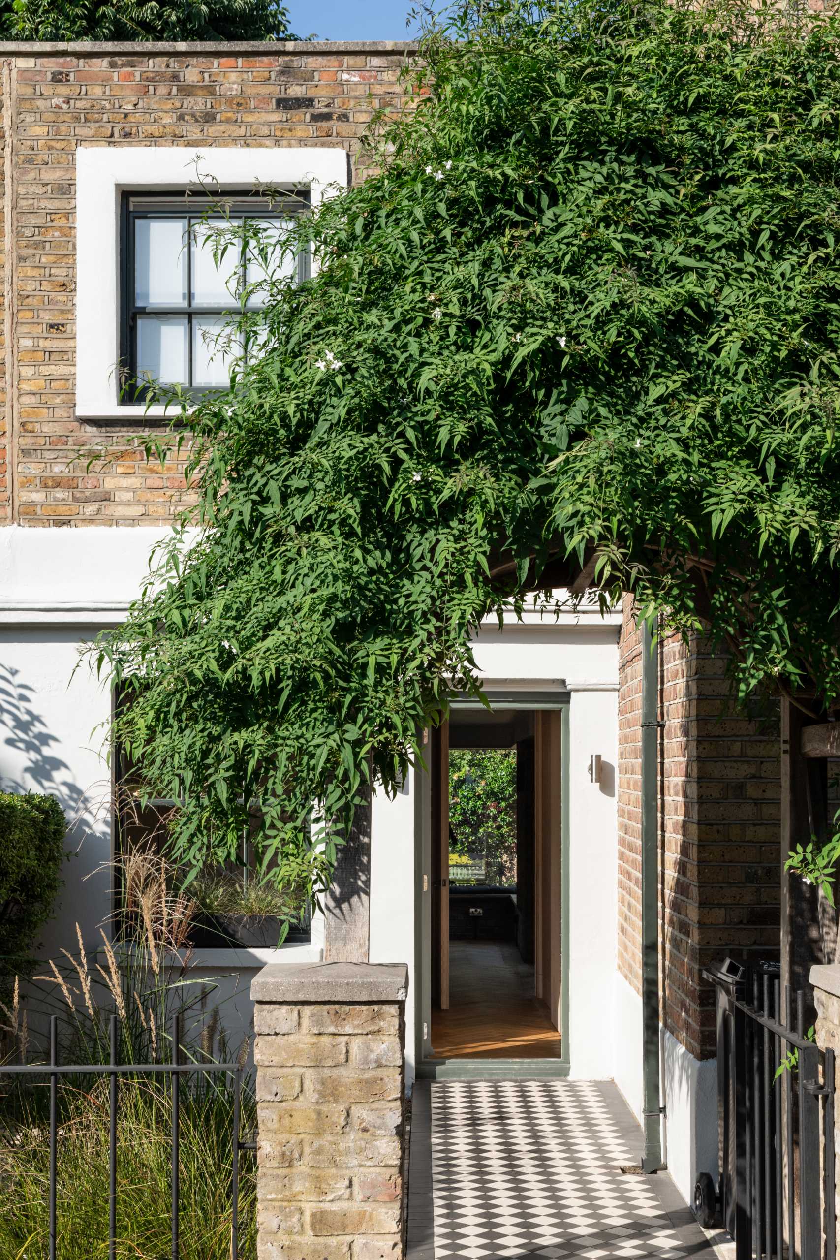 A brick home in England.