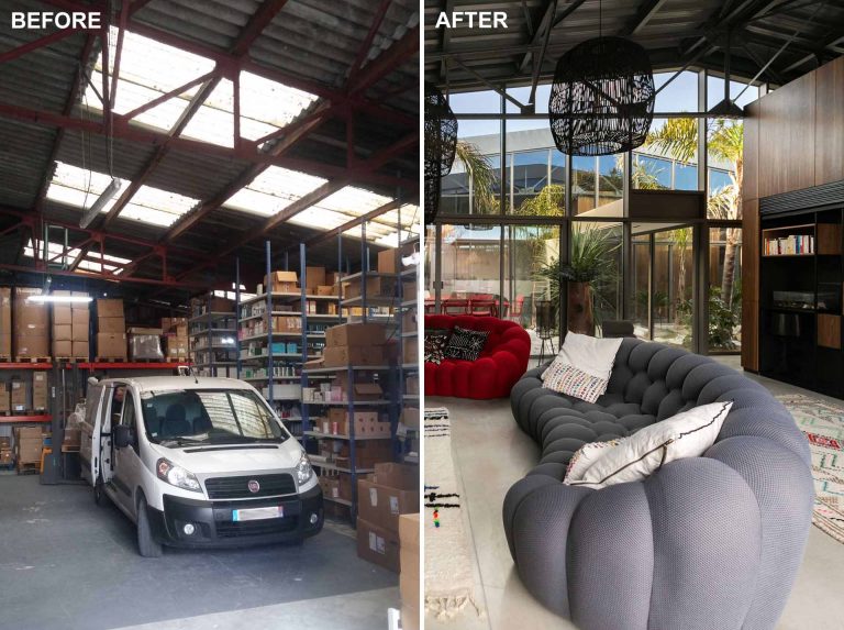 Before & After - An Old Warehouse Was Turned Into A Contemporary Home