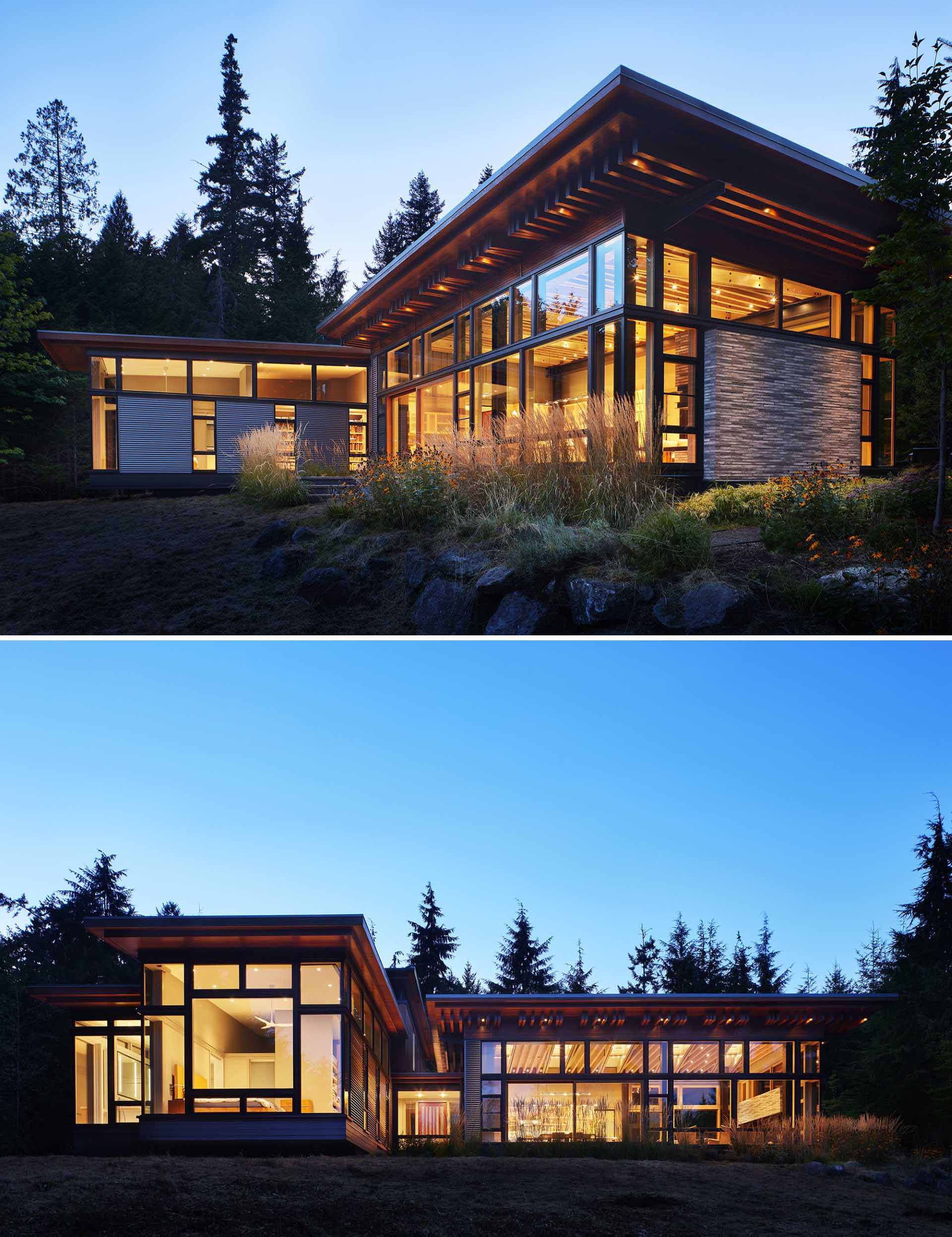 FINNE Architects has shared photos of a Pacific Northwest house they designed on Bainbridge Island, Washington.
