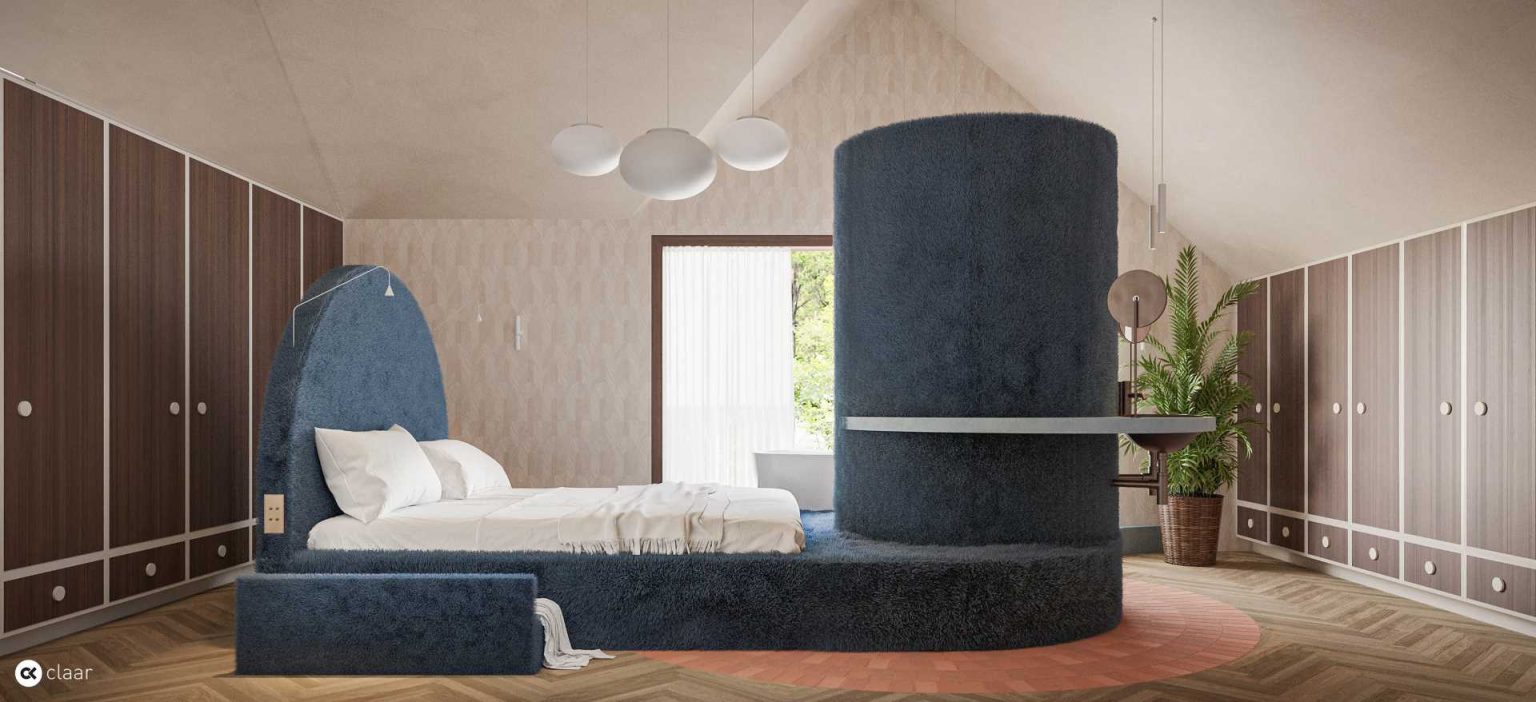 The client asked for "a hotel-like bedroom and bathroom in their home ...