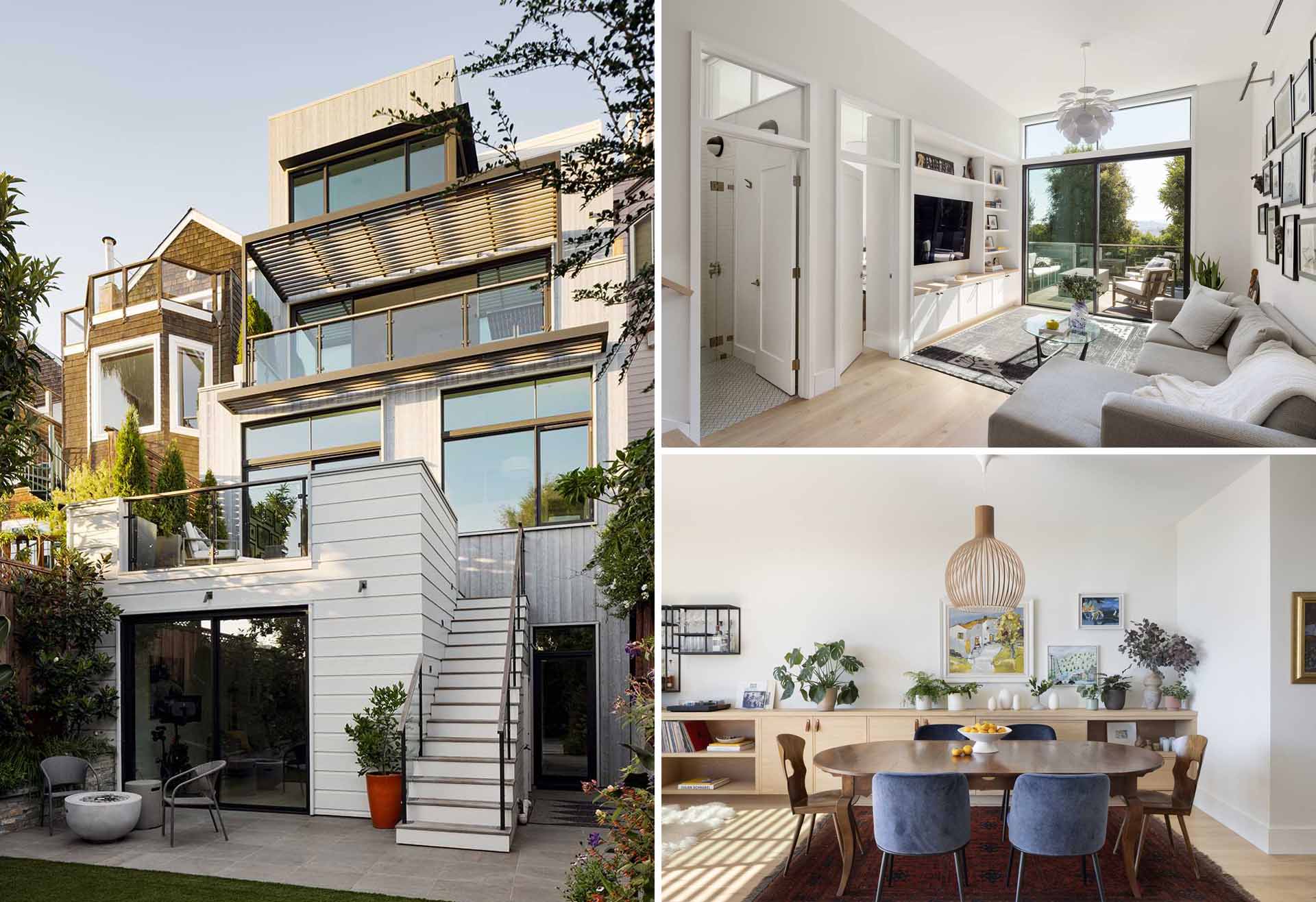 Andrew Mann Architecture has shared photos of a century-old Edwardian house they renovated in a bustling San Francisco neighborhood.