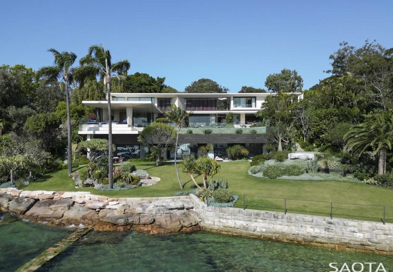 Stone Covers The Exterior And Interior Of This Harbourfront Hideaway