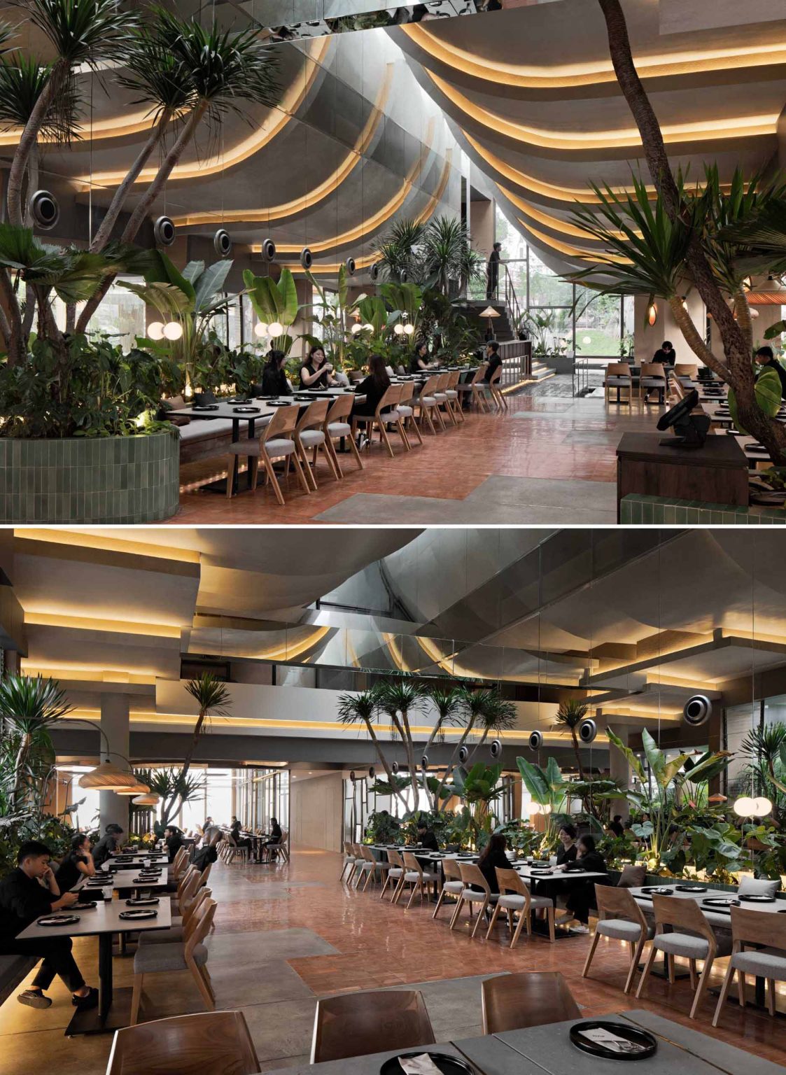 This Building With A Split Roof Makes Space For A Rooftop Park