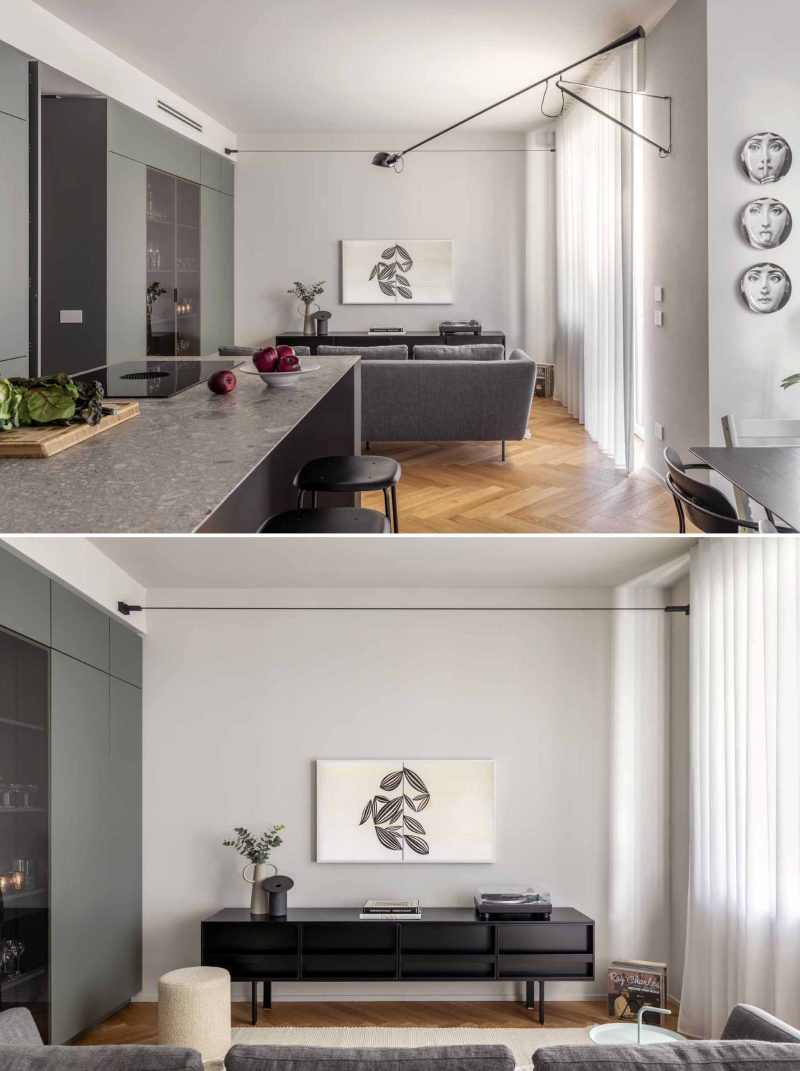 Stunning Contemporary Apartment Renovation Inviting image