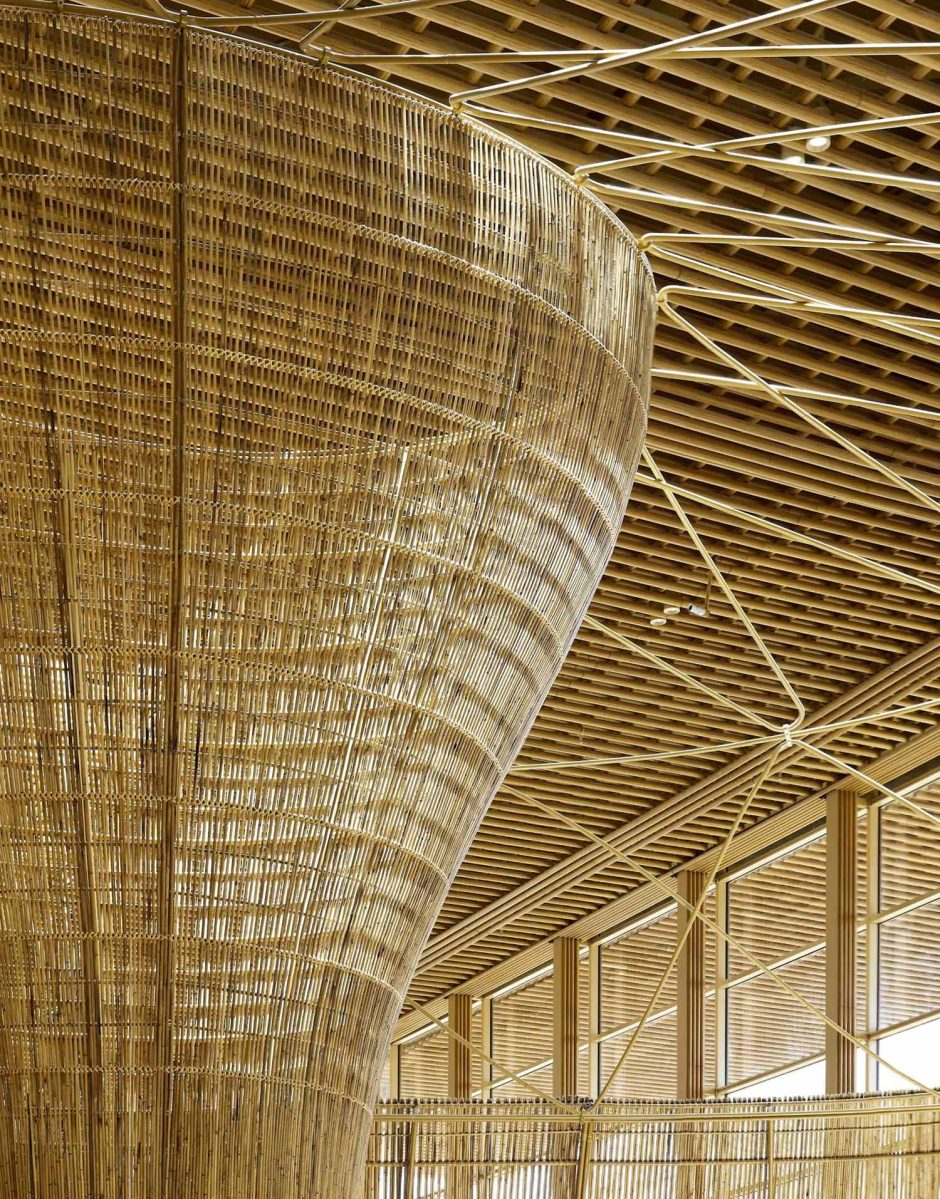 Ata Rattan Building Inspiration Over 5 Miles Of Rattan Were Used To Create The Interior Of Bengaluru ...