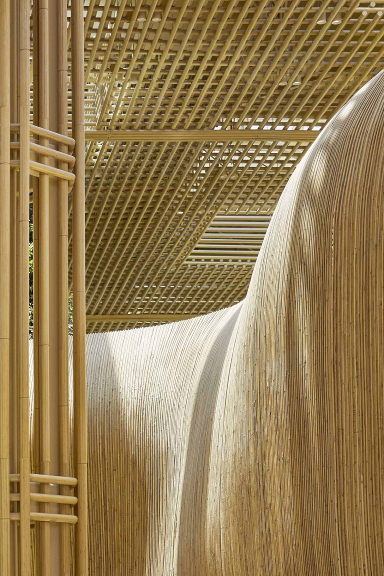 Ata Rattan Building Inspiration Over 5 Miles Of Rattan Were Used To Create The Interior Of Bengaluru ...
