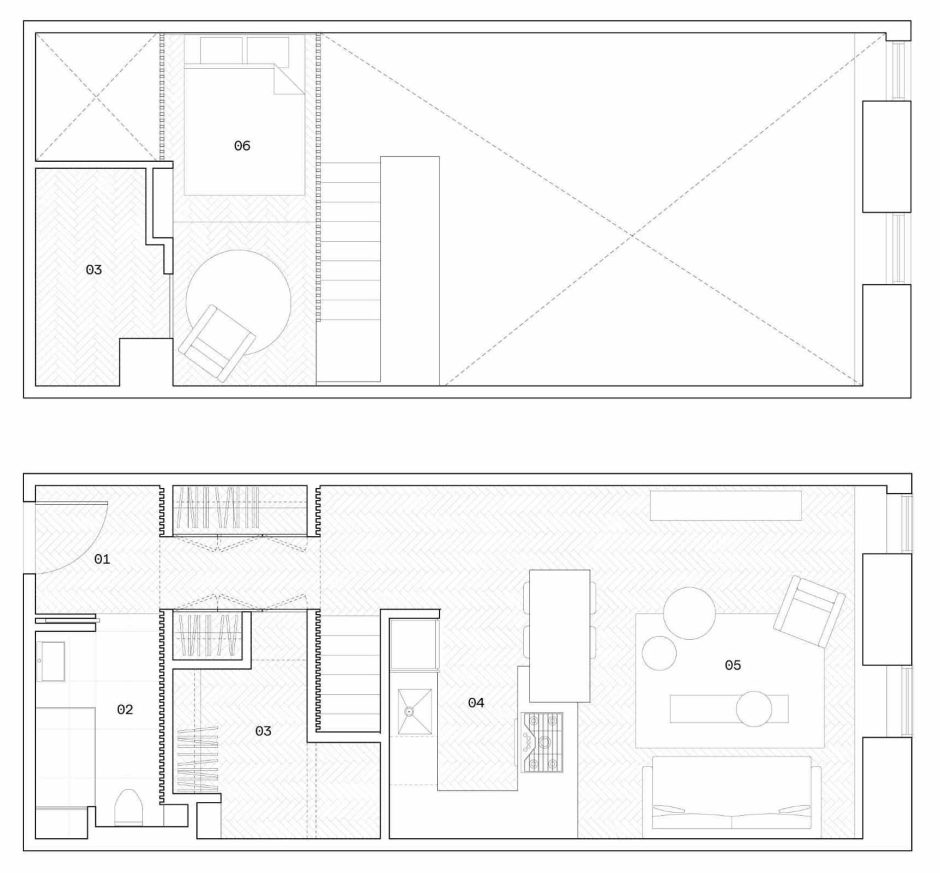 Image showcasing Before & After - The Complete Renovation Of A Small Loft Apartment