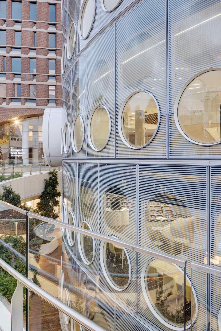 Round Windows Cover The Exterior Of This New Library