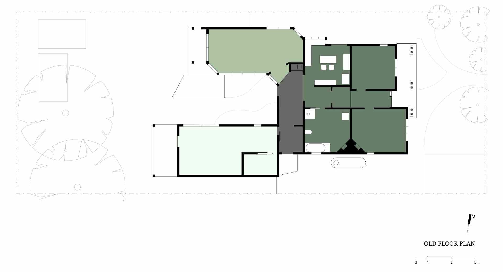 Architectural drawings of a home that received an interior renovation.