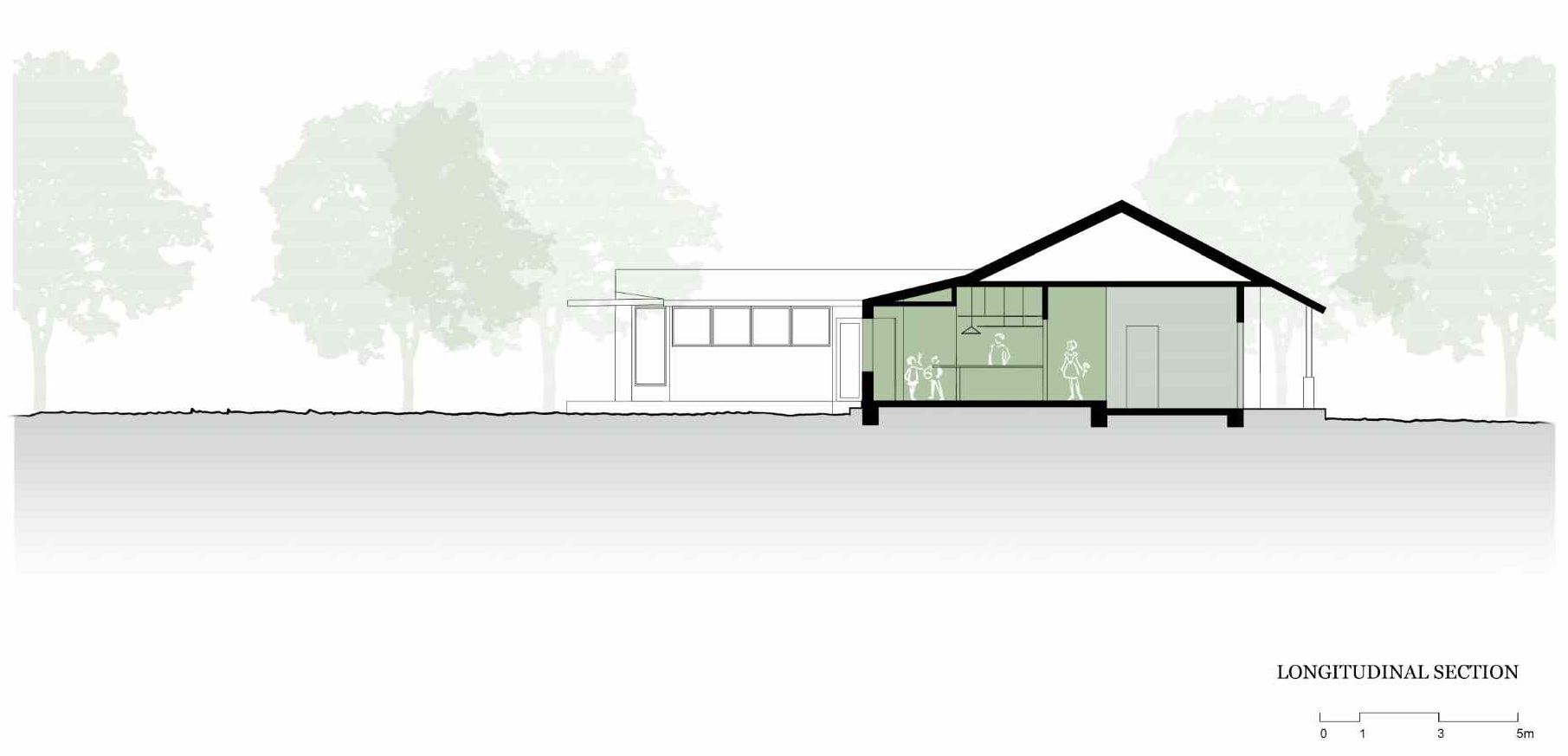 Architectural drawings of a home that received an interior renovation.