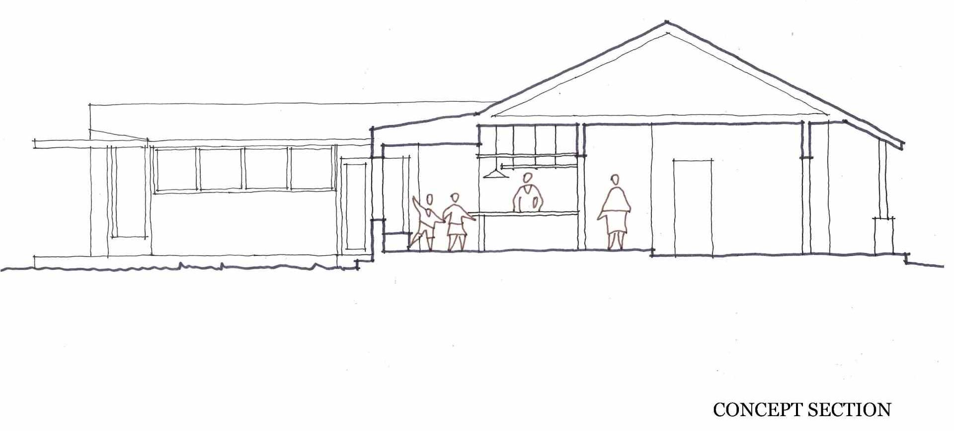Architectural drawings of a home that received an interior renovation.
