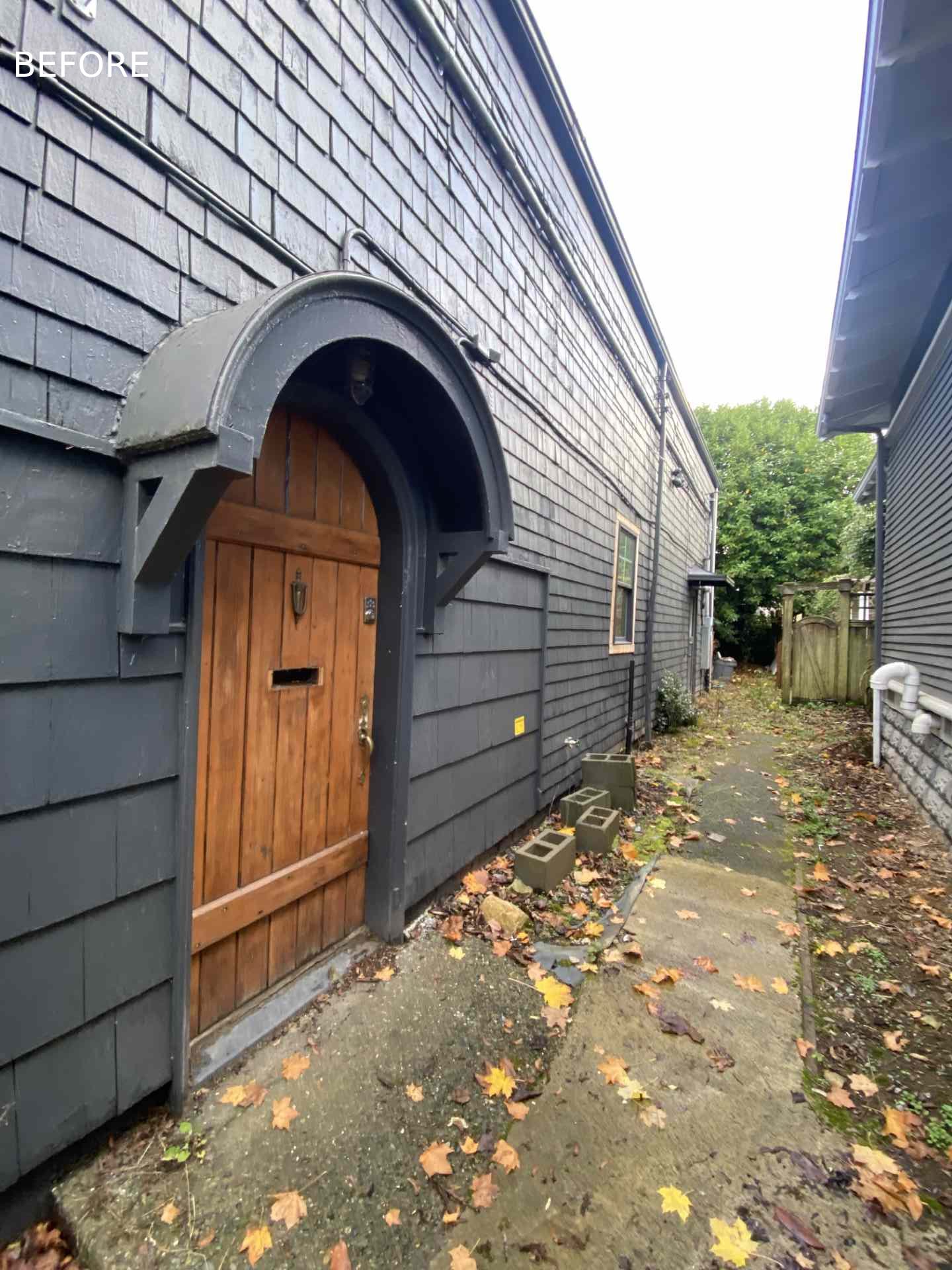Before photo - a church / art studio transformed into a 2 bedroom home.