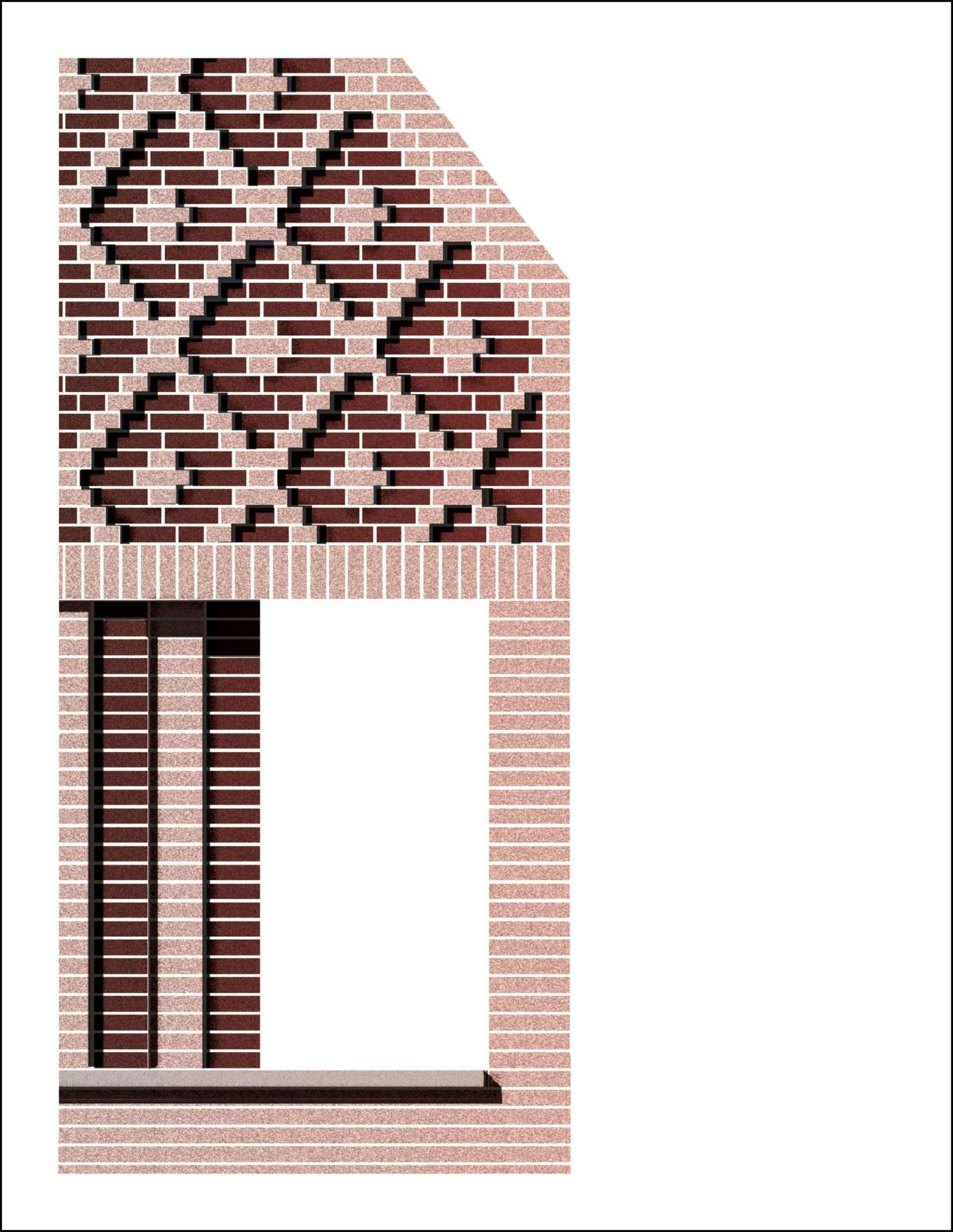 The brick pattern on this home isn’t just decorative, it tells a story