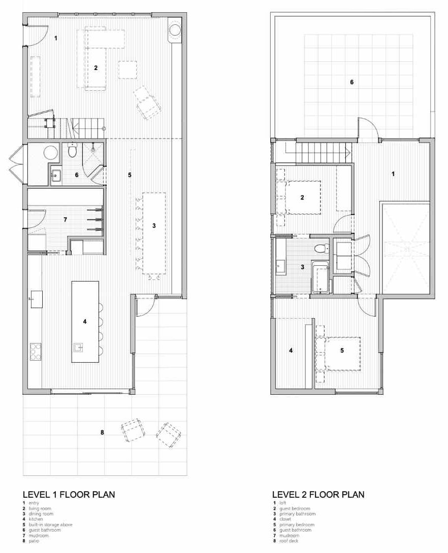 Floor plan of a renovated home.
