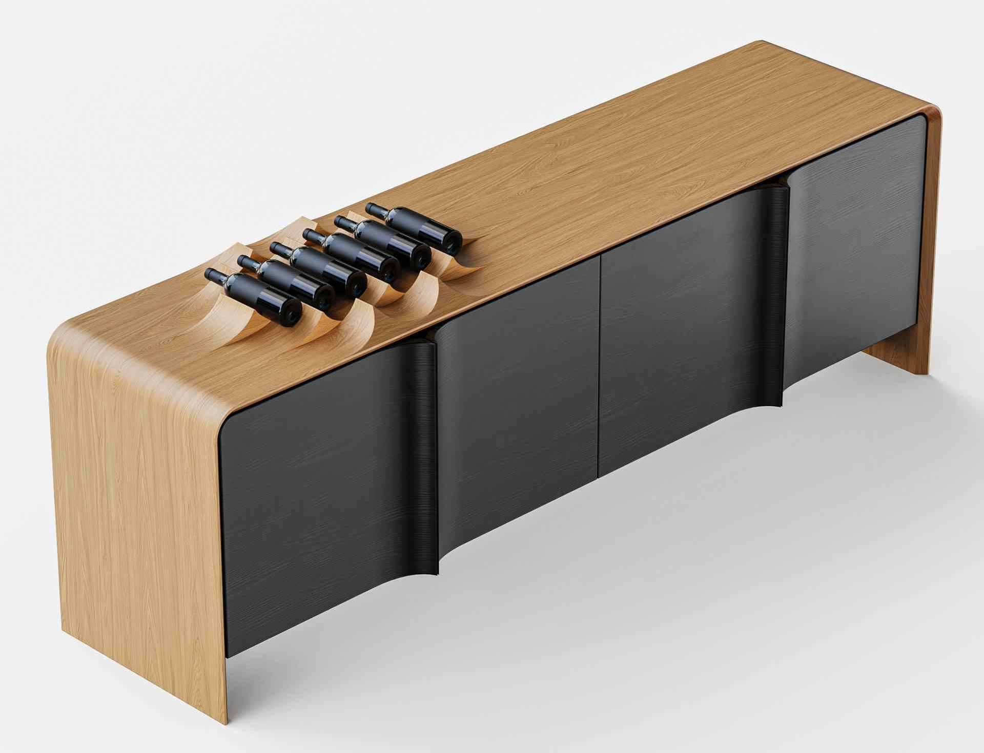 The Genipabu Sideboard/Buffer is inspired by the stunning Genipabu Dunes, where the wind sculpts the sands into enchanting landscapes.