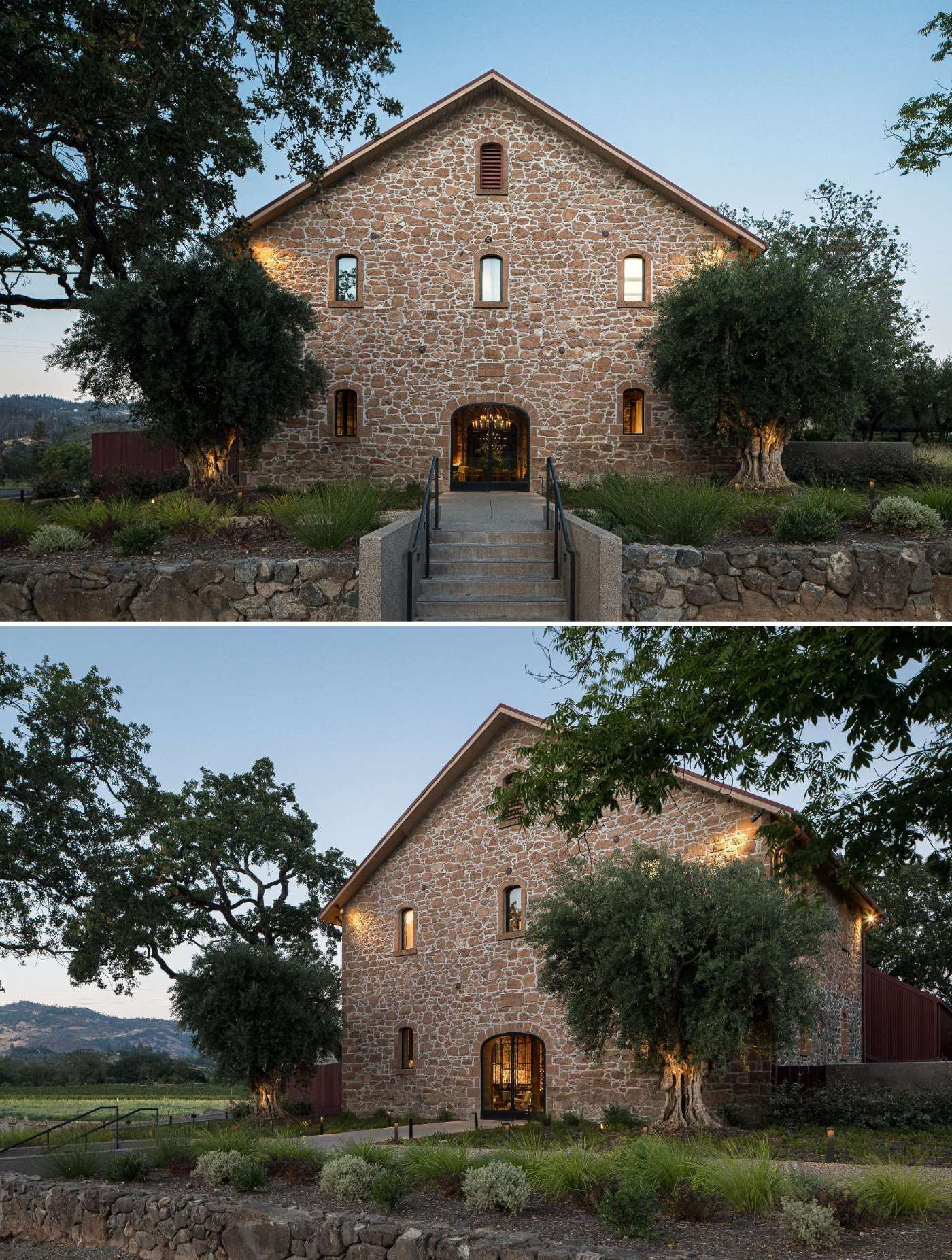In the heart of St. Helena, California, a historic 2,000-square-foot stone building has been reimagined as a wine tasting room that captures the essence of both European refinement and Napa Valley’s rustic charm.