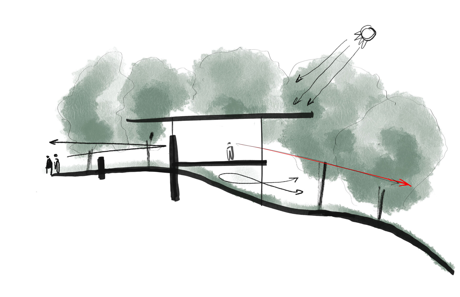 Architectural drawings of a treetop retreat in Costa Rica.