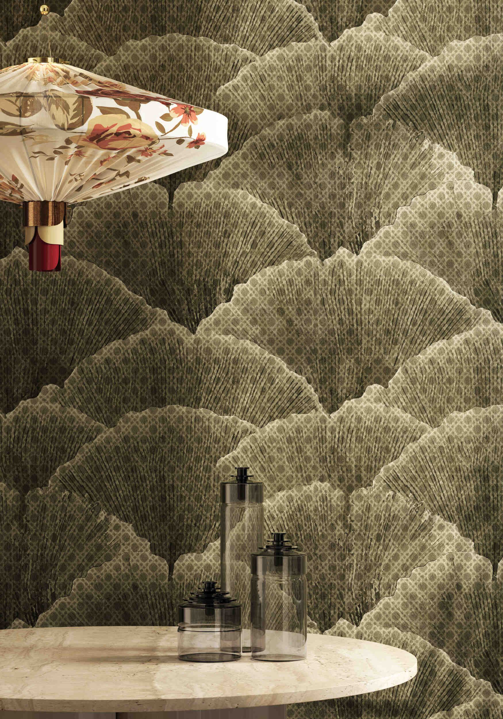 Inspired by the untouched beauty of remote islands, Odissey is a collection of wallpapers that feel like tactile travel journals. Organic textures meet layered graphic elements, evoking volcanic soil, dense canopies, and oceanic breeze. Patterns echo the stratifications of time and geology, and the wallpapers pair beautifully with raw materials like wood, stone, and woven fibers—offering a grounded, nature-rooted elegance.