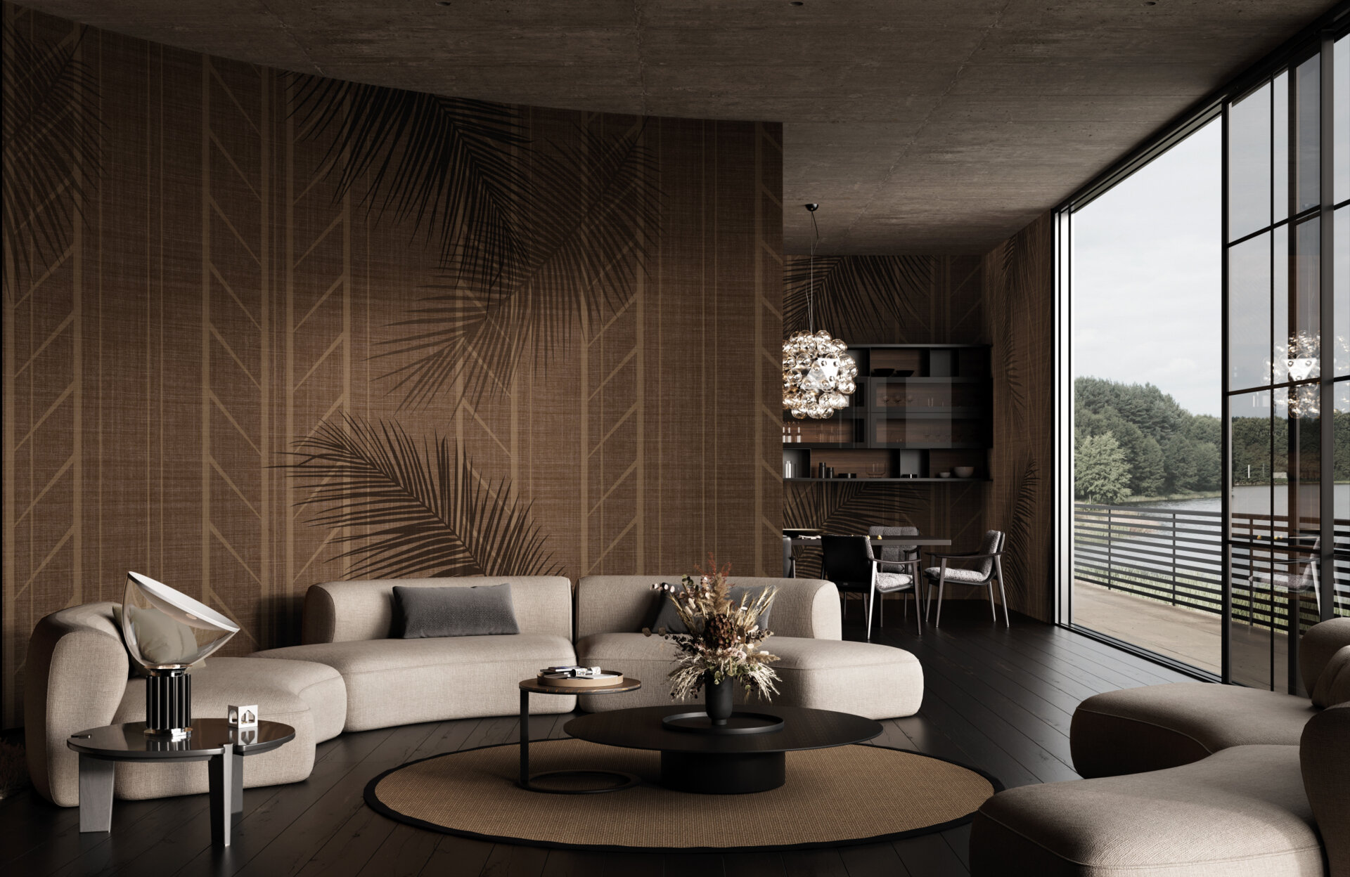 Inspired by the untouched beauty of remote islands, Odissey is a collection of wallpapers that feel like tactile travel journals. Organic textures meet layered graphic elements, evoking volcanic soil, dense canopies, and oceanic breeze. Patterns echo the stratifications of time and geology, and the wallpapers pair beautifully with raw materials like wood, stone, and woven fibers—offering a grounded, nature-rooted elegance.