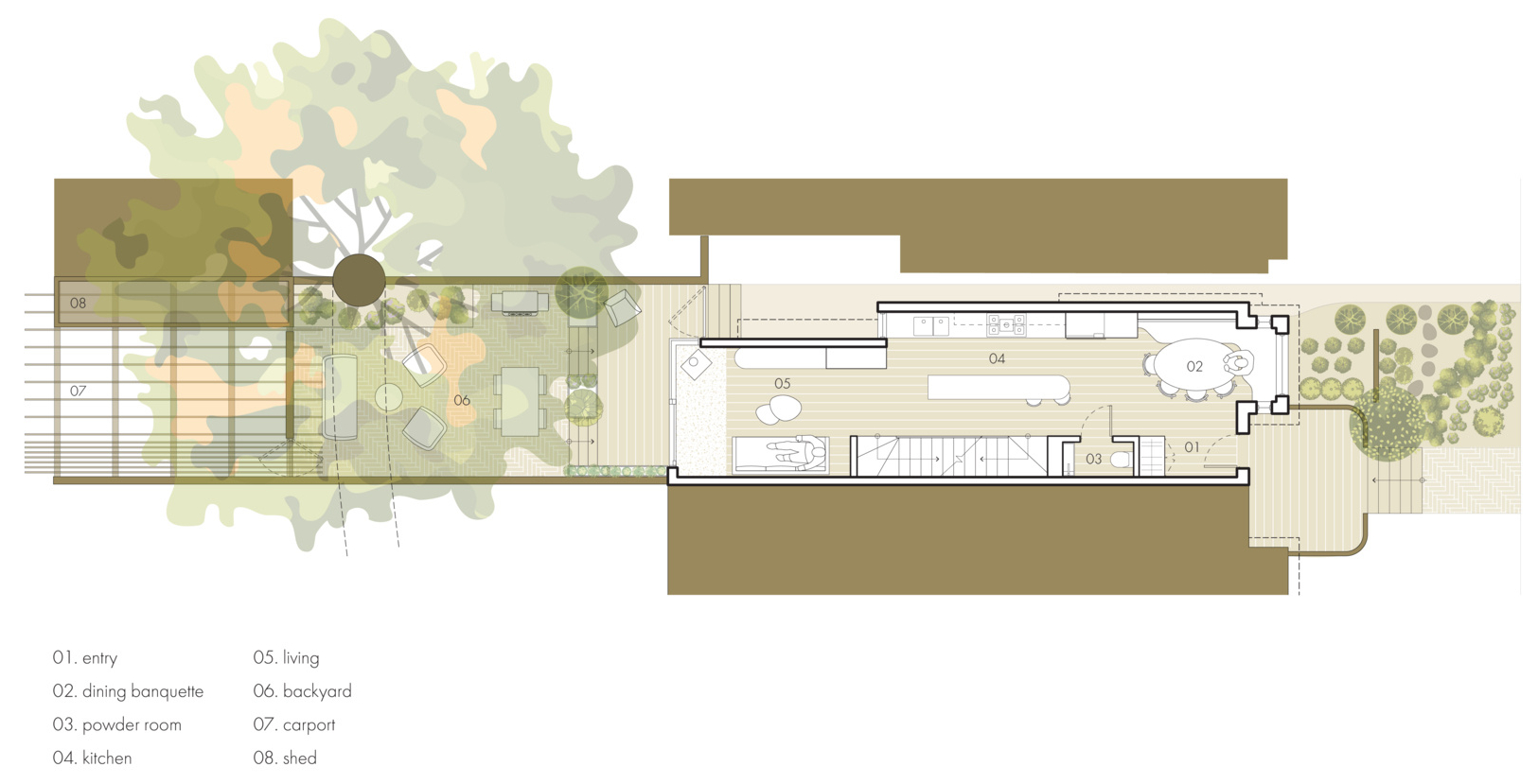 Get a behind-the-scenes look at the floor plans and drawings that shape this light-filled modern Victorian home.