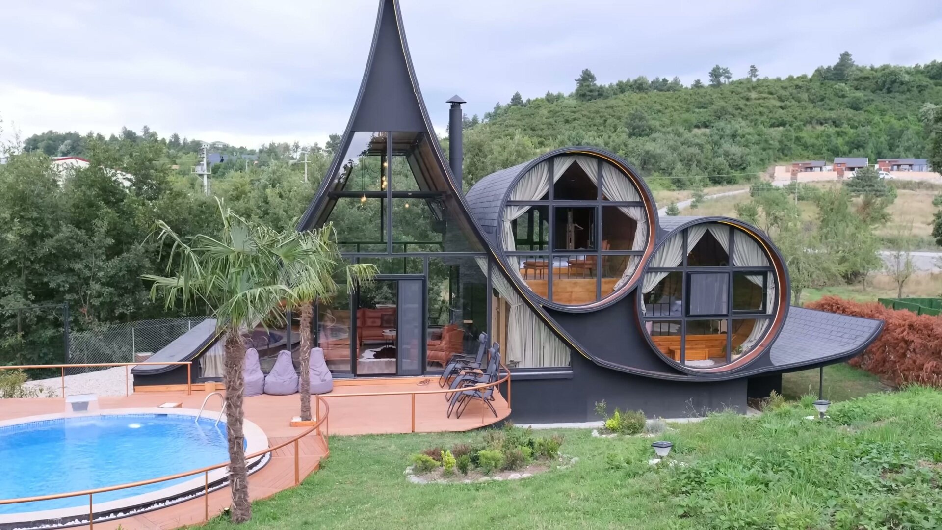 Step inside a serene Japanese-inspired vineyard house in Sapanca, Turkey. Surrounded by nature and designed for relaxation, this unique retreat features a heated pool, marble jacuzzi, sauna, and minimalist interiors, all set on a private one-acre plot. A hidden gem blending modern design with tranquil outdoor living.