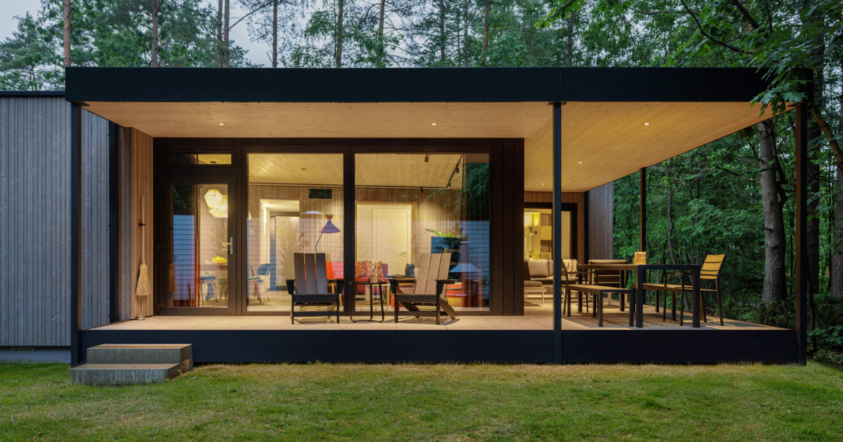 Prefab Meets Luxury in This Modular Forest Cottage