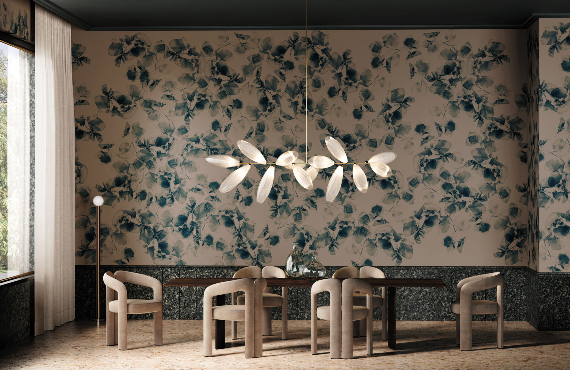 Known for his photographic explorations of the floral world, Gardone crafts a dreamlike environment where flowers and leaves appear almost surreal. In My Garden, botanical elements undergo creative metamorphosis, revealing new forms and rhythms. Geometric repetition contrasts with soft light and floating bubbles, drawing us into a suspended, whimsical world, a living herbarium at once familiar and fantastical.