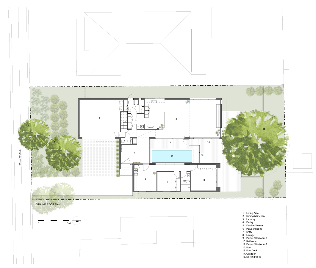 The floor plans for a modern home.