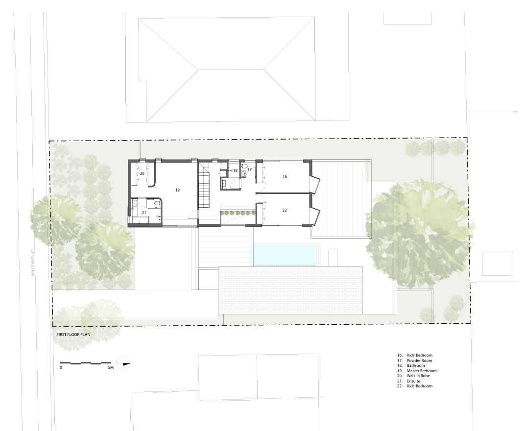 The floor plans for a modern home.