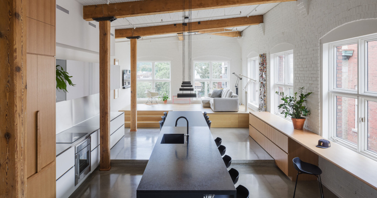 Modern Living Meets Montreal’s History in a Striking Loft Transformation