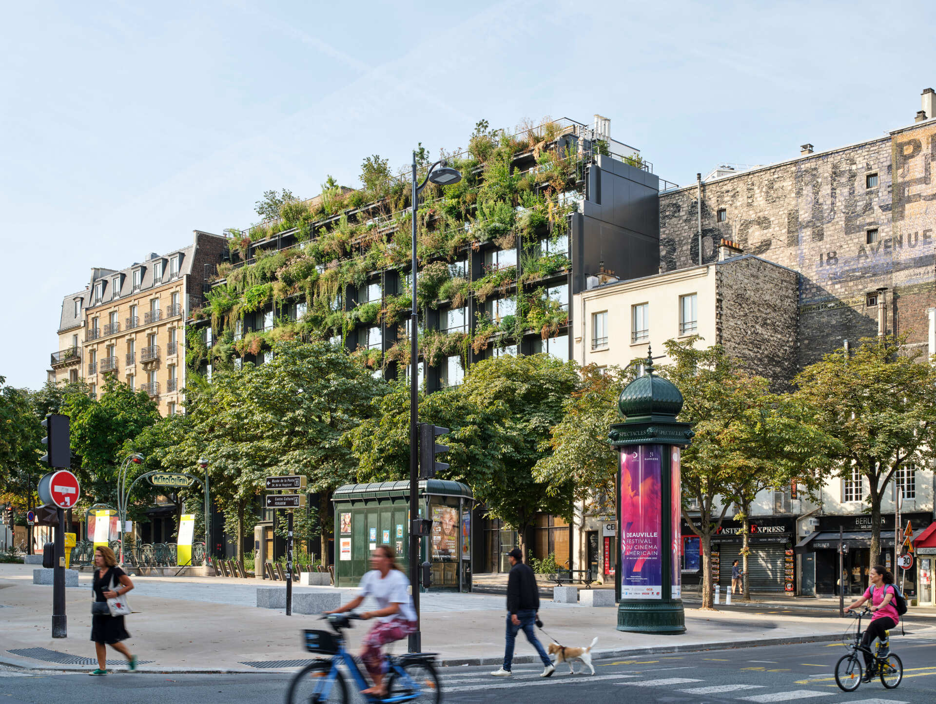 A striking vertical garden wraps the entire façade of Villa M in Paris, transforming the building into a living, breathing ecosystem. Designed as an exoskeleton of greenery, it blends architecture and nature in a bold vision for urban sustainability.