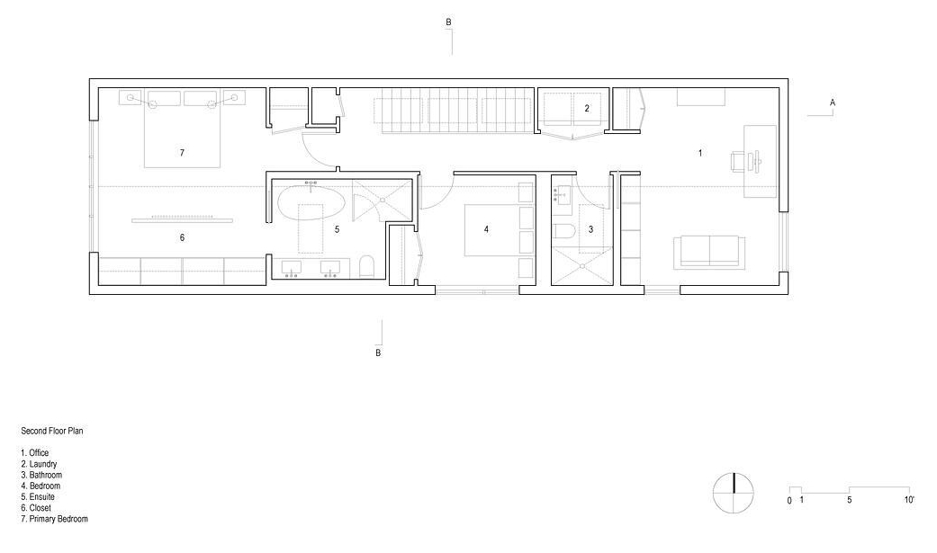Architectural drawings for a modern home.