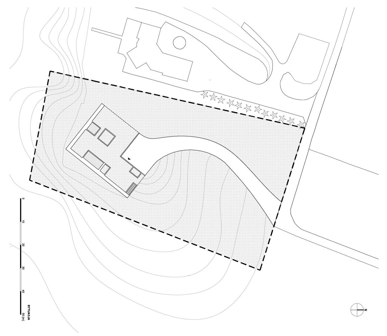 Esta casa moderna desaparece en la ladera con techos verdes, placas de acero Corten y vistas panorámicas del río.