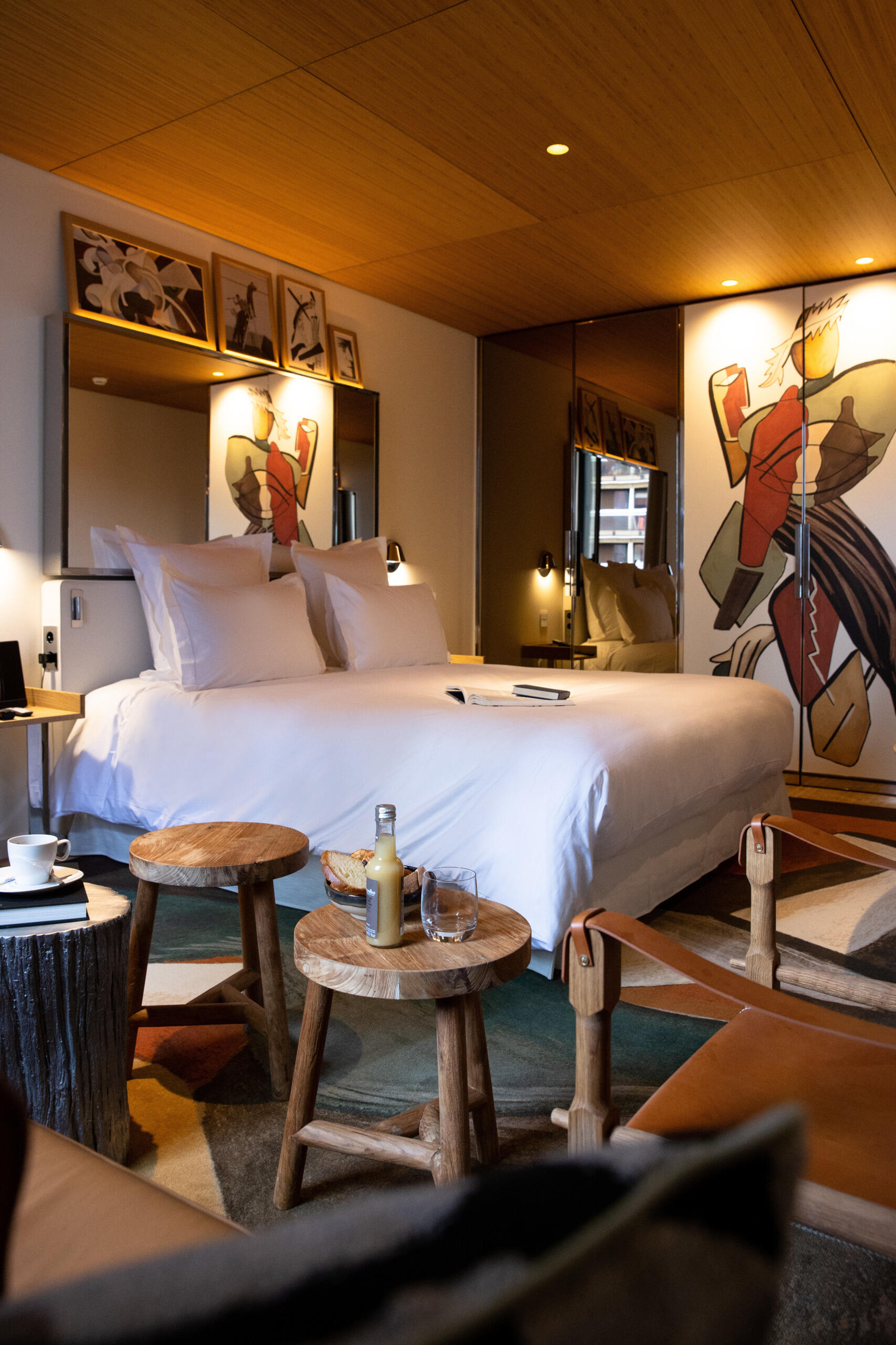 Inside Villa M, soft tones, natural materials, and Philippe Starck’s thoughtful design create calming, wellness-driven spaces. From restful hotel rooms to light-filled lounges and coworking areas, every detail invites comfort and connection.