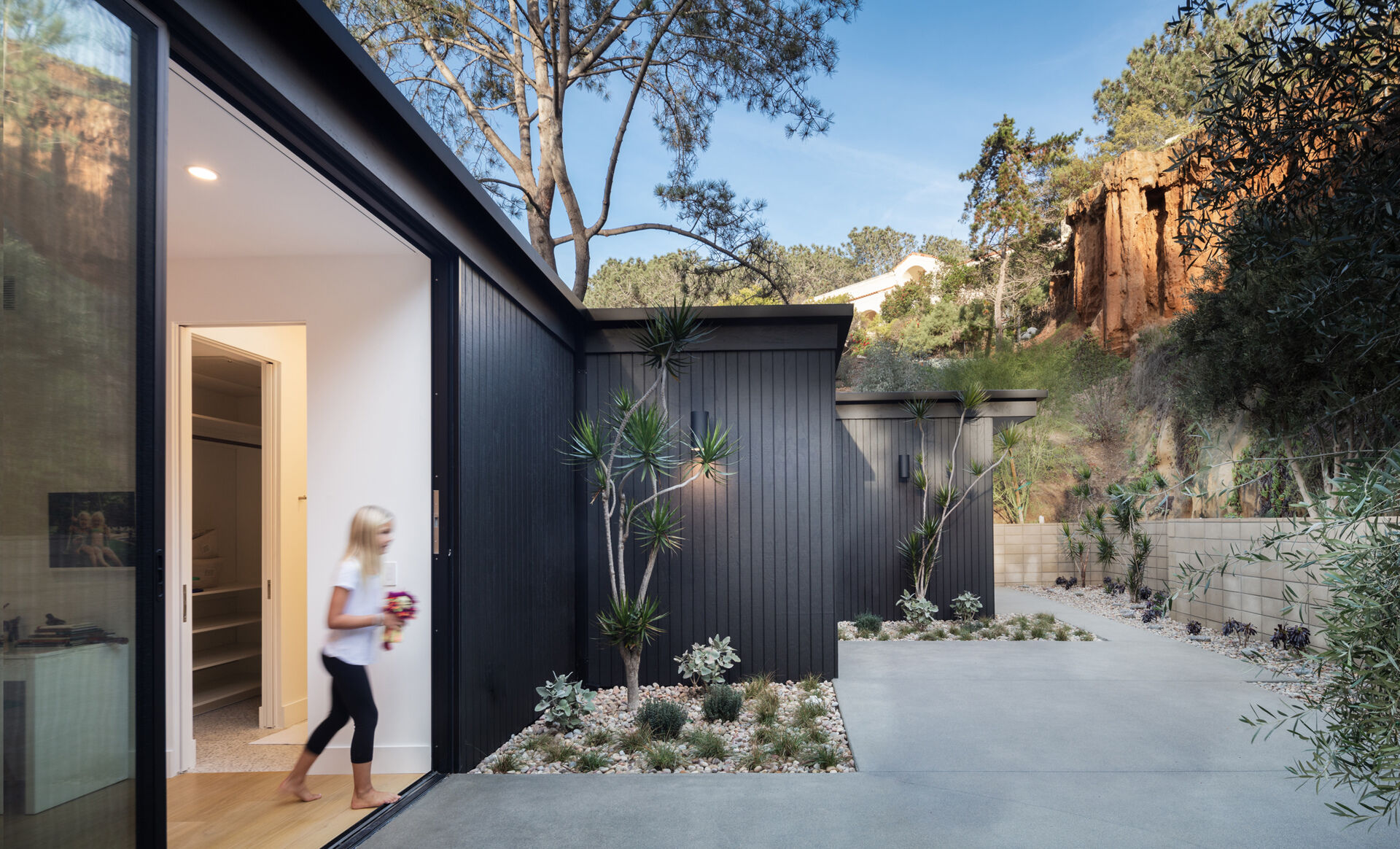 Each bedroom has direct access to patios, making the private spaces as connected to nature as the public ones.