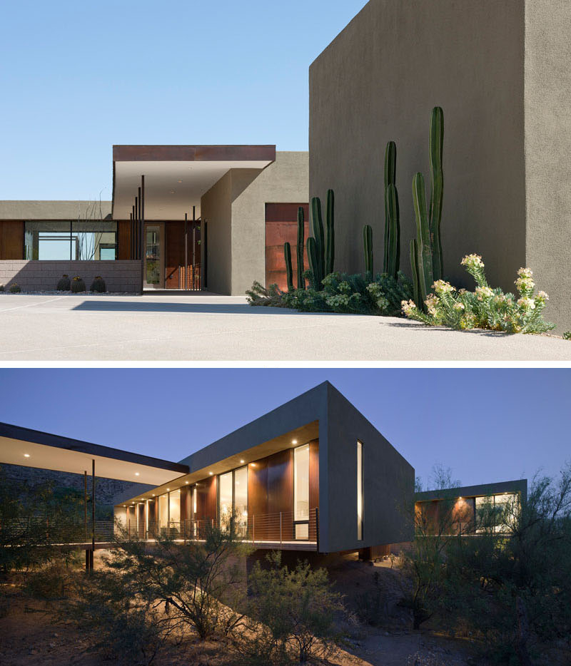 A contemporary Arizona home hovers above the desert floor, designed to capture views, breezes, and light while immersing its residents in the beauty of the Sonoran Desert.