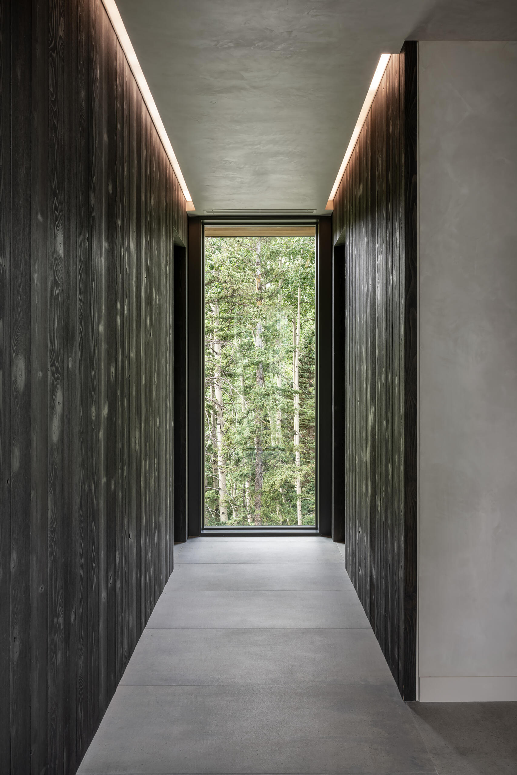 The elongated design means circulation spaces naturally connect primary living areas with private zones. The hallway forms a spine, guiding movement between the social heart of the house and the more secluded bedrooms.