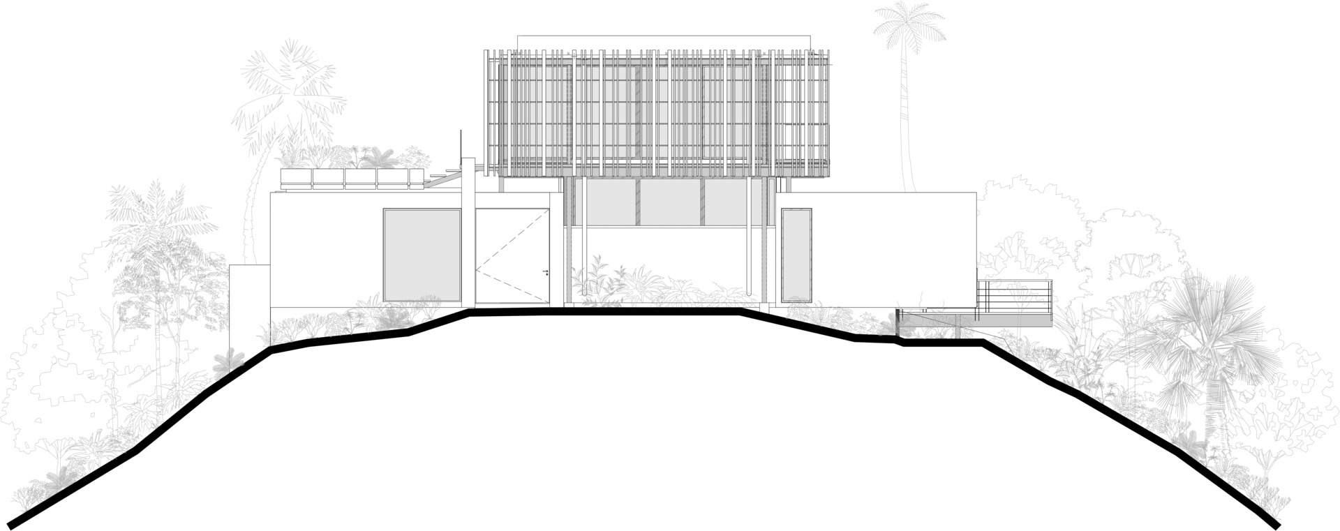 Architectural drawings of a modern home.