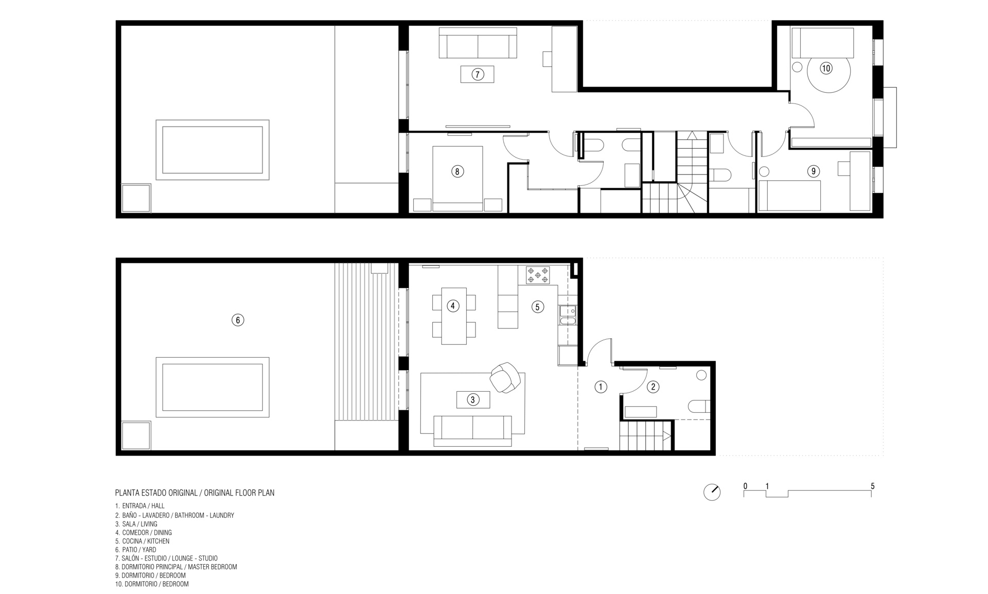 Architectural drawings for a home renovation and extension.