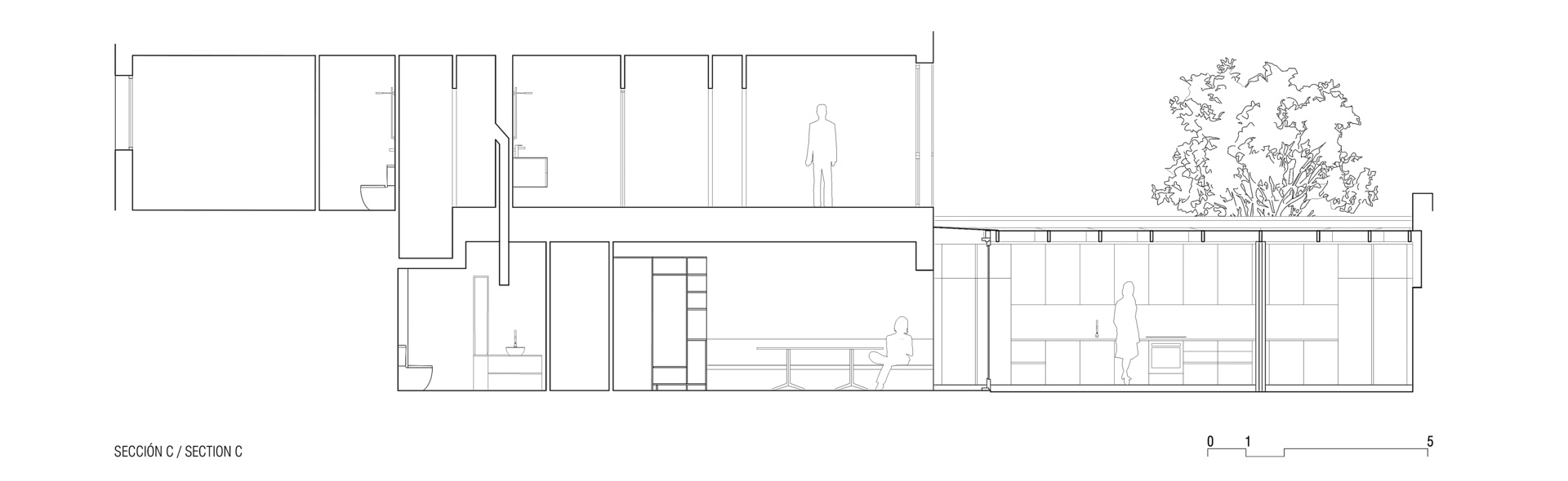 Architectural drawings for a home renovation and extension.