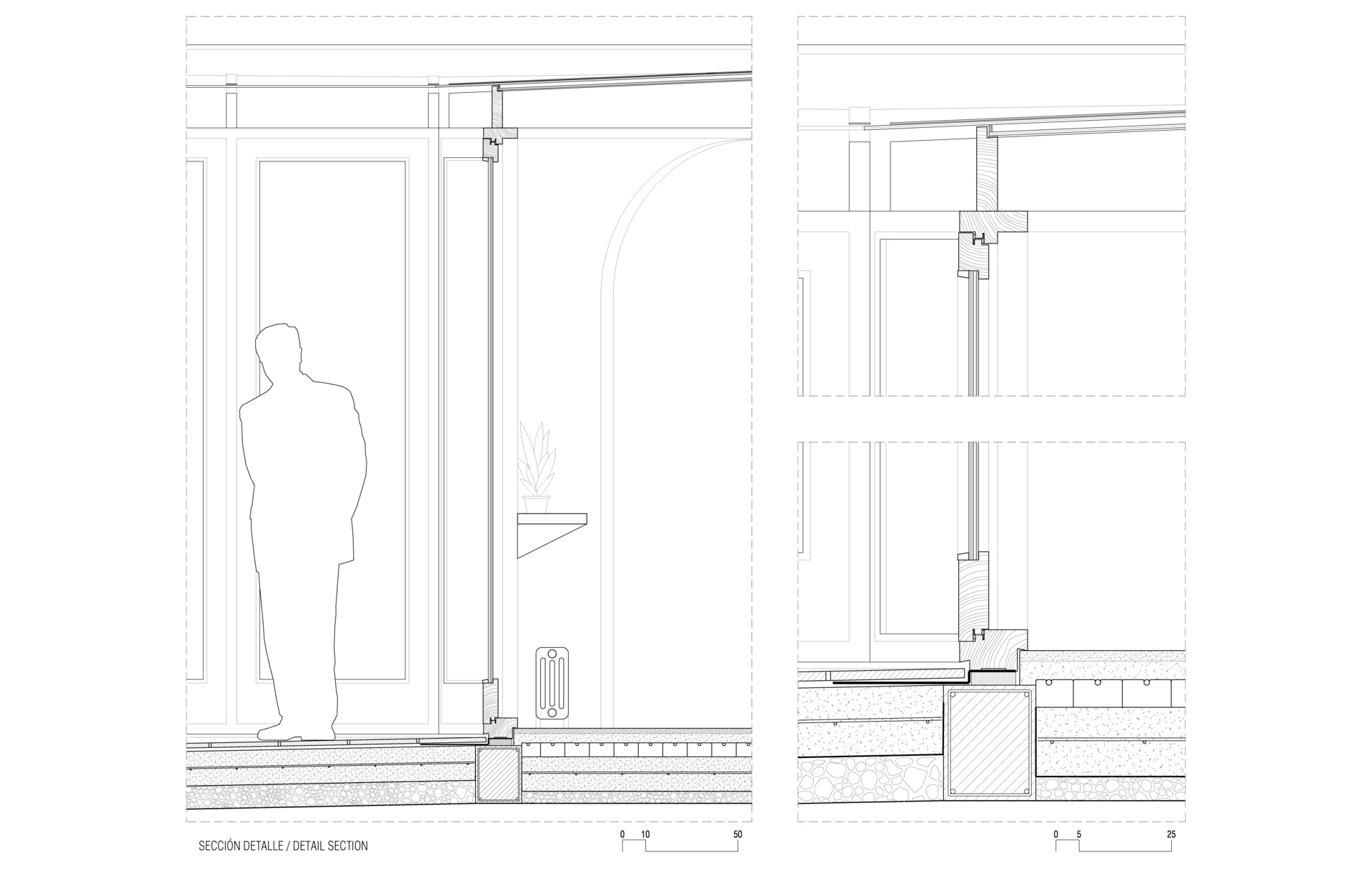 Architectural drawings for a home renovation and extension.