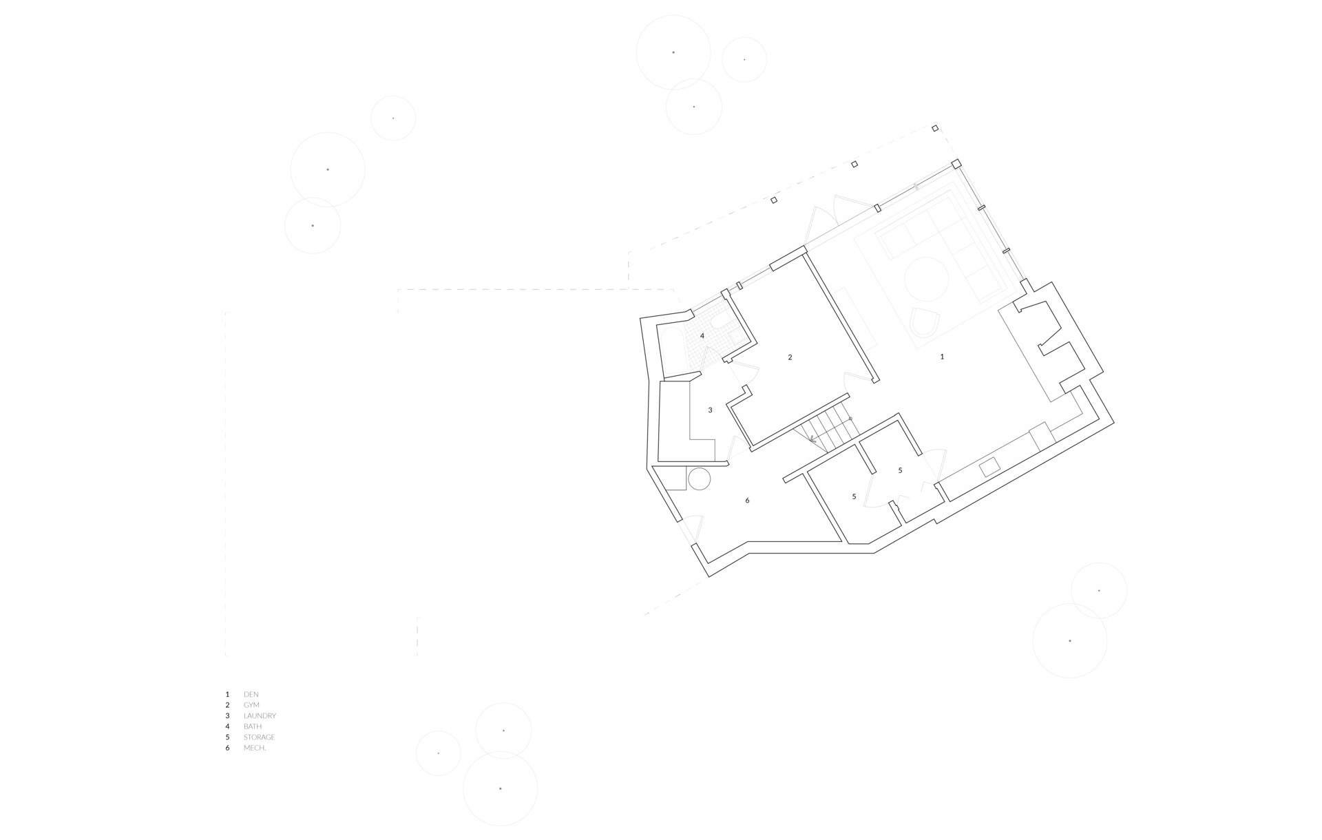 The drawings reveal how AAmp’s interventions reshaped the house without losing its mid-century essence.