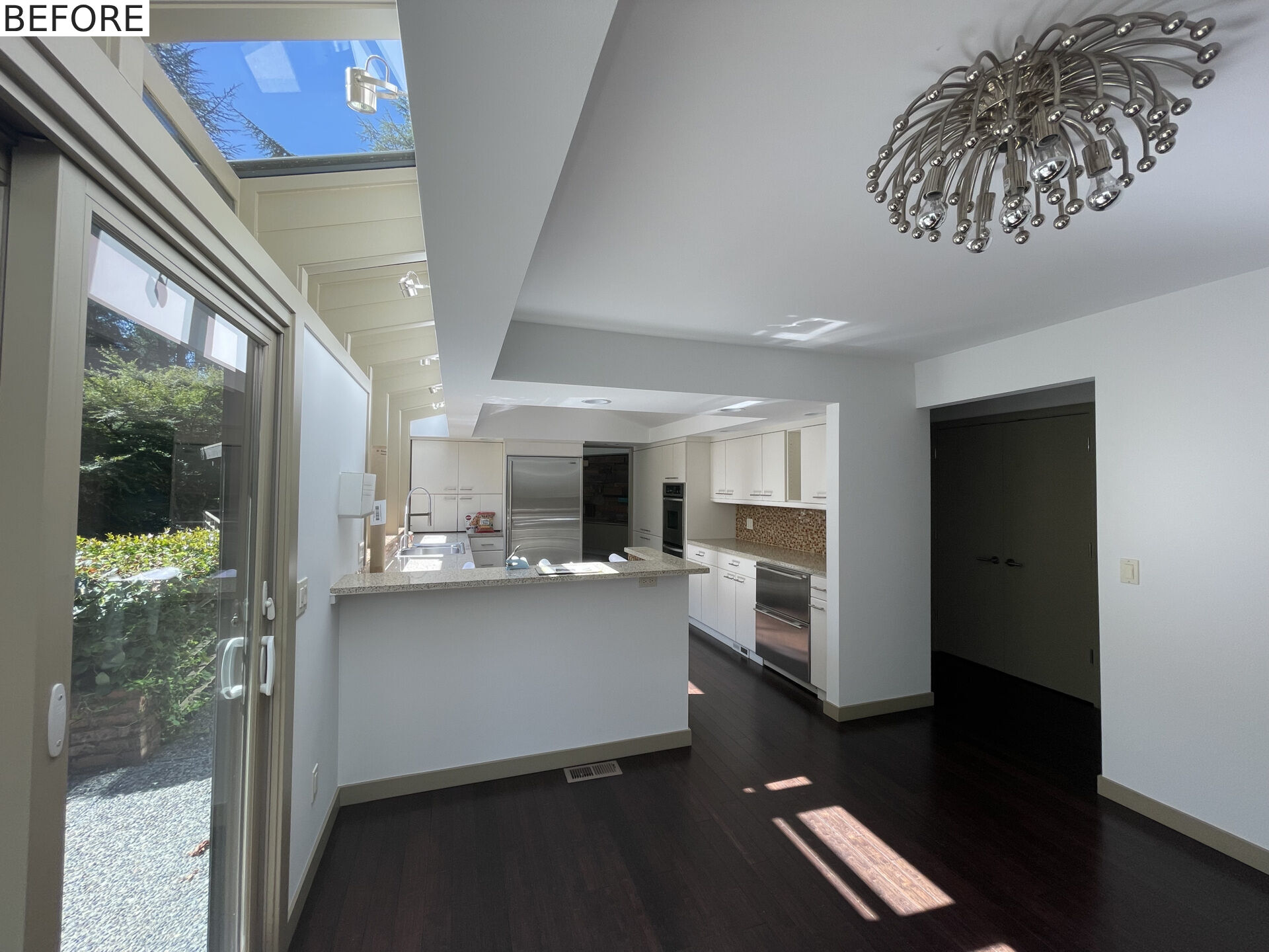 BEFORE - A kitchen before it received a modern renovation.