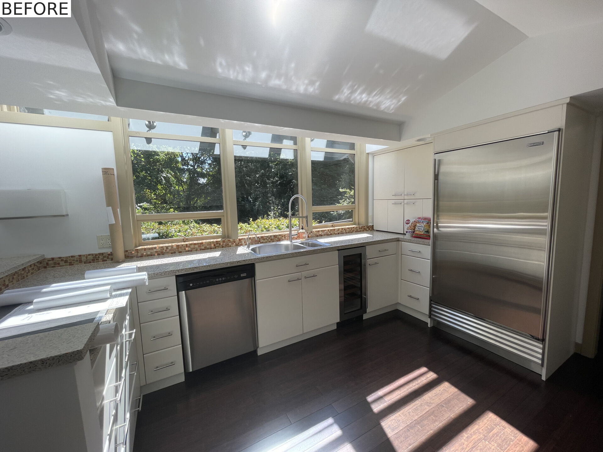 BEFORE - A kitchen before it received a modern renovation.
