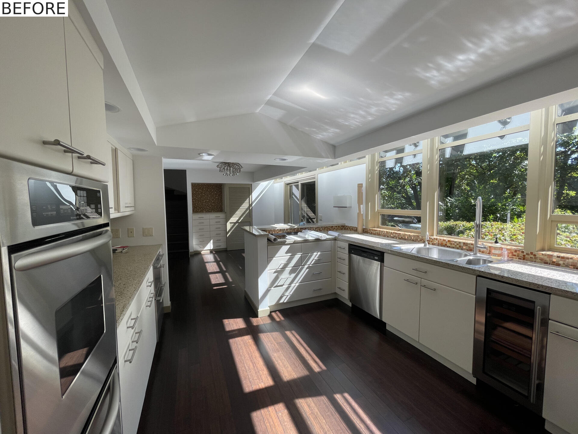 BEFORE - A kitchen before it received a modern renovation.