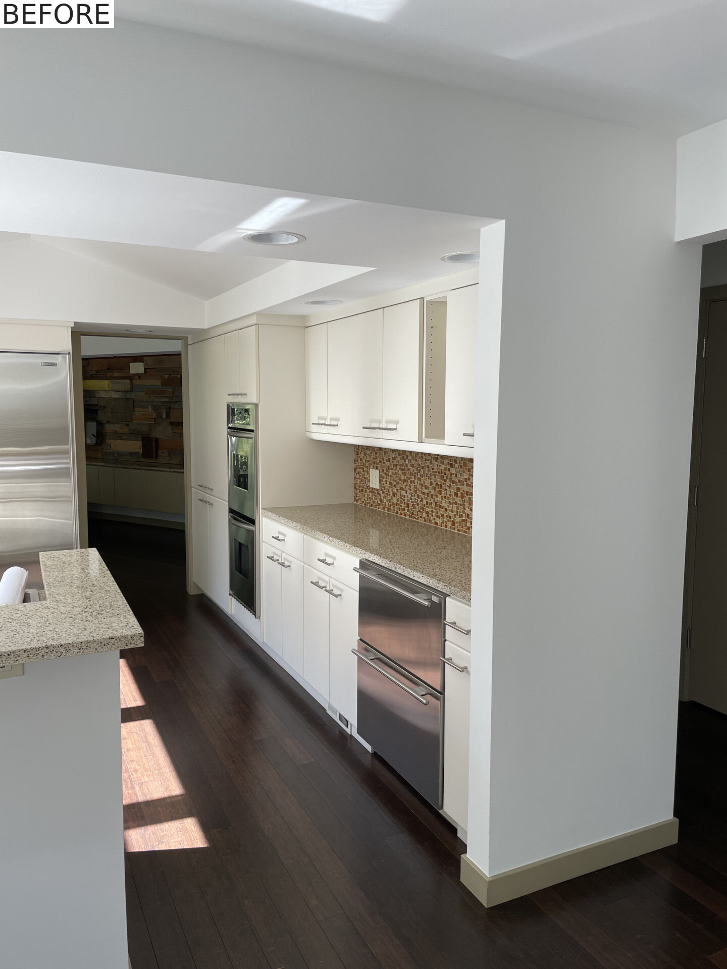 BEFORE - A kitchen before it received a modern renovation.